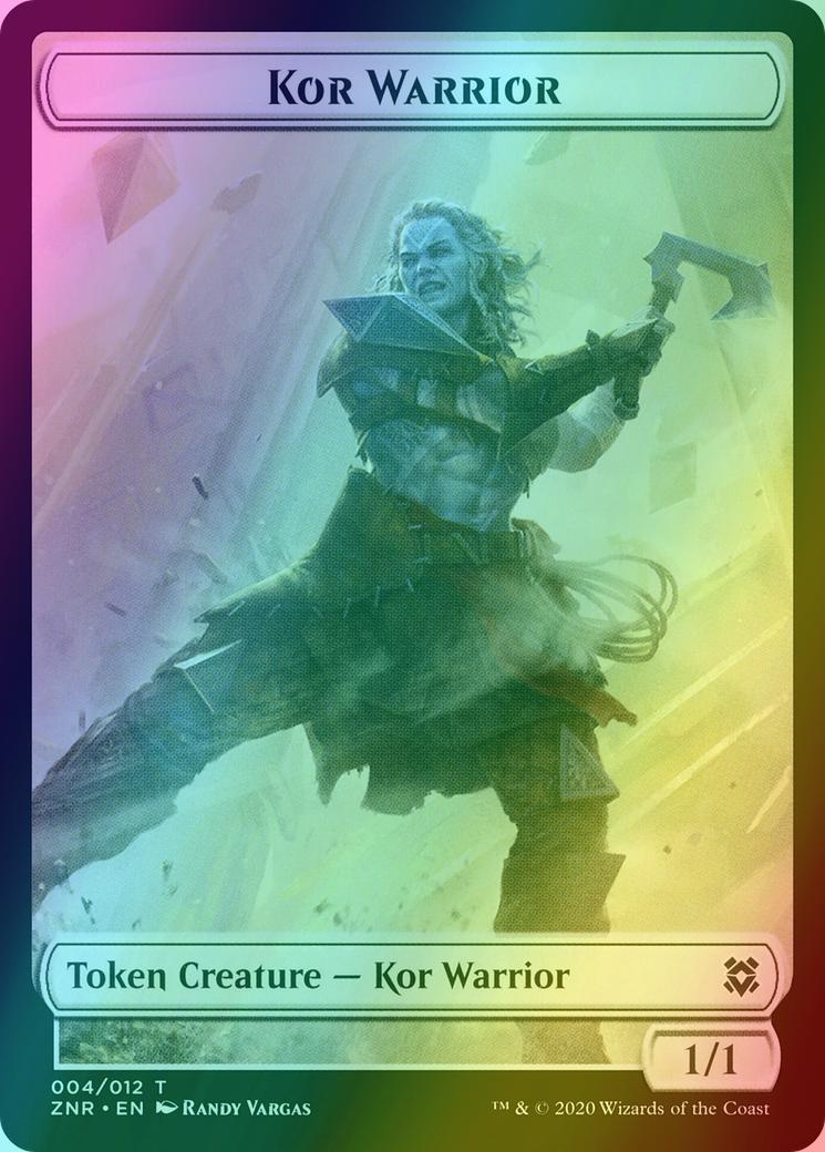 Goblin Construct Token (11) // Kor Warrior Token (04) [Zendikar Rising Tokens] [Foil]