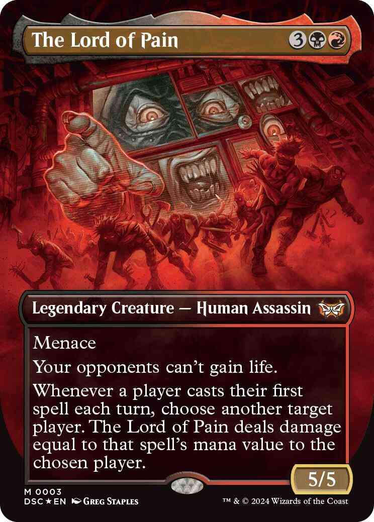 The Lord of Pain [3] [Borderless] [Duskmourn: House of Horror: Commander] [Non-Foil]