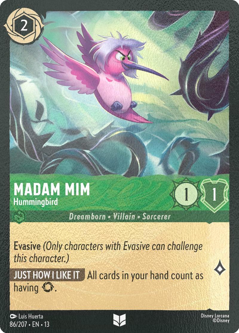 Madam Mim - Hummingbird - 86/204 [Attack of the Vine!] [Cold Foil]
