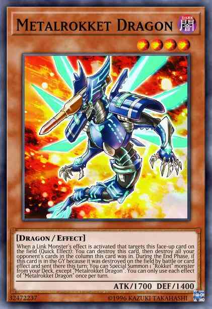 Metalrokket Dragon - EXFO-EN008 - Rare - Unlimited