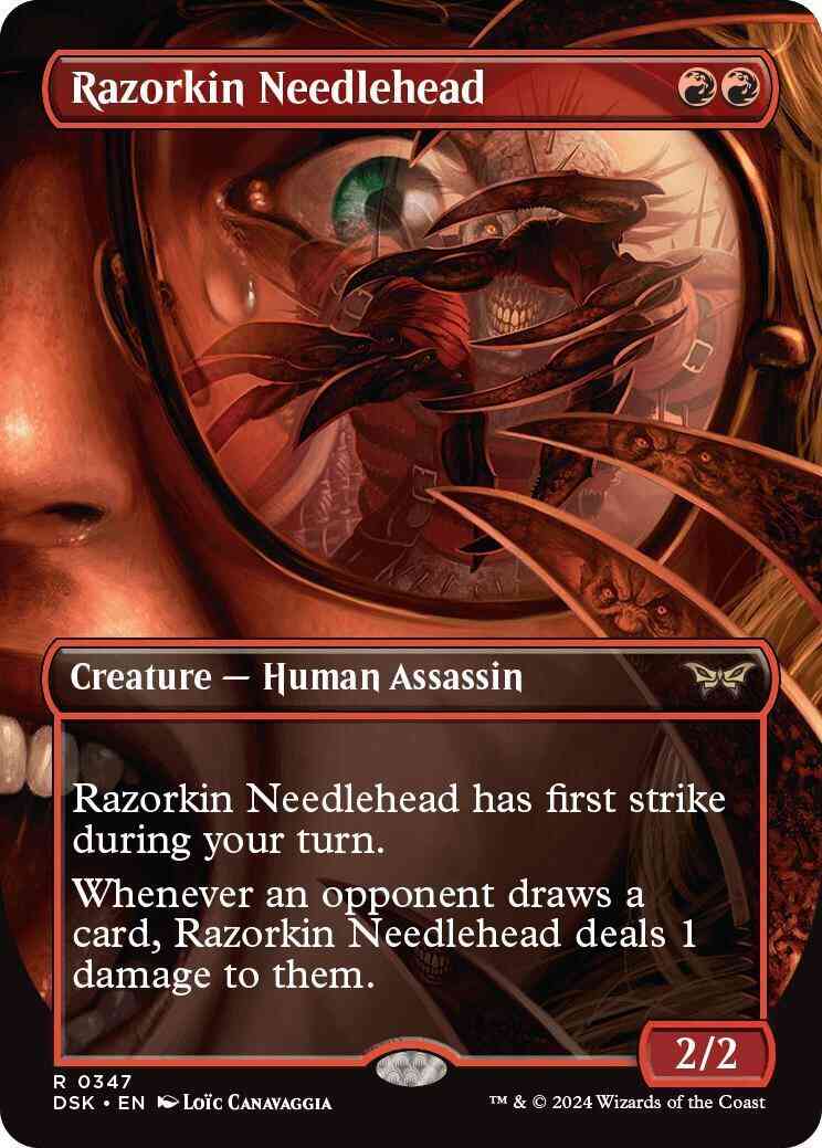 Razorkin Needlehead [347] [Borderless] [Duskmourn: House of Horror] [Non-Foil]