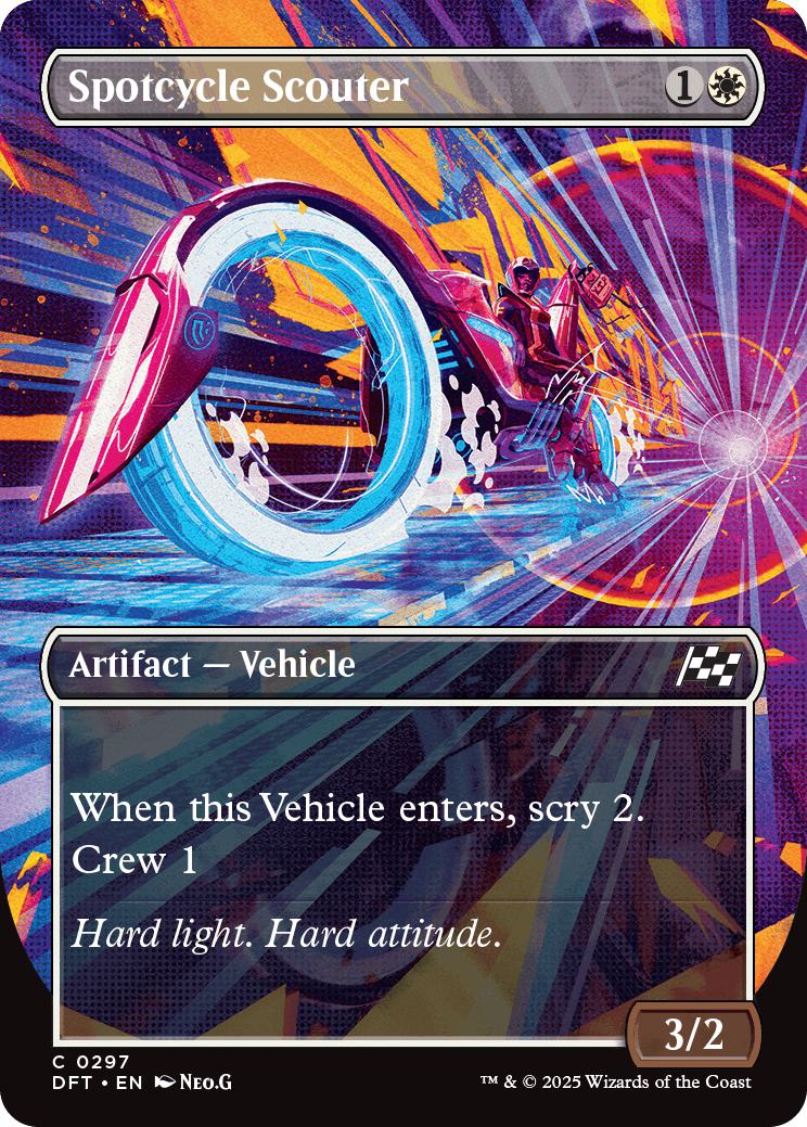 Spotcycle Scouter [297] [Borderless] [Revved Up] [Aetherdrift] [Non-Foil]