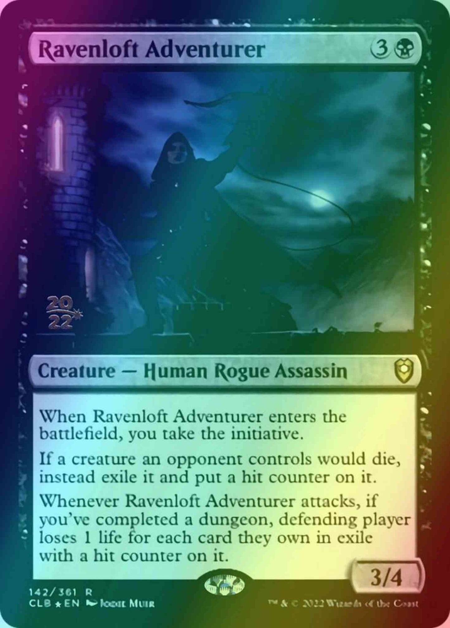 Ravenloft Adventurer [142s] [Prerelease] [Commander Legends: Battle for Baldur's Gate: Promos] [Foil]