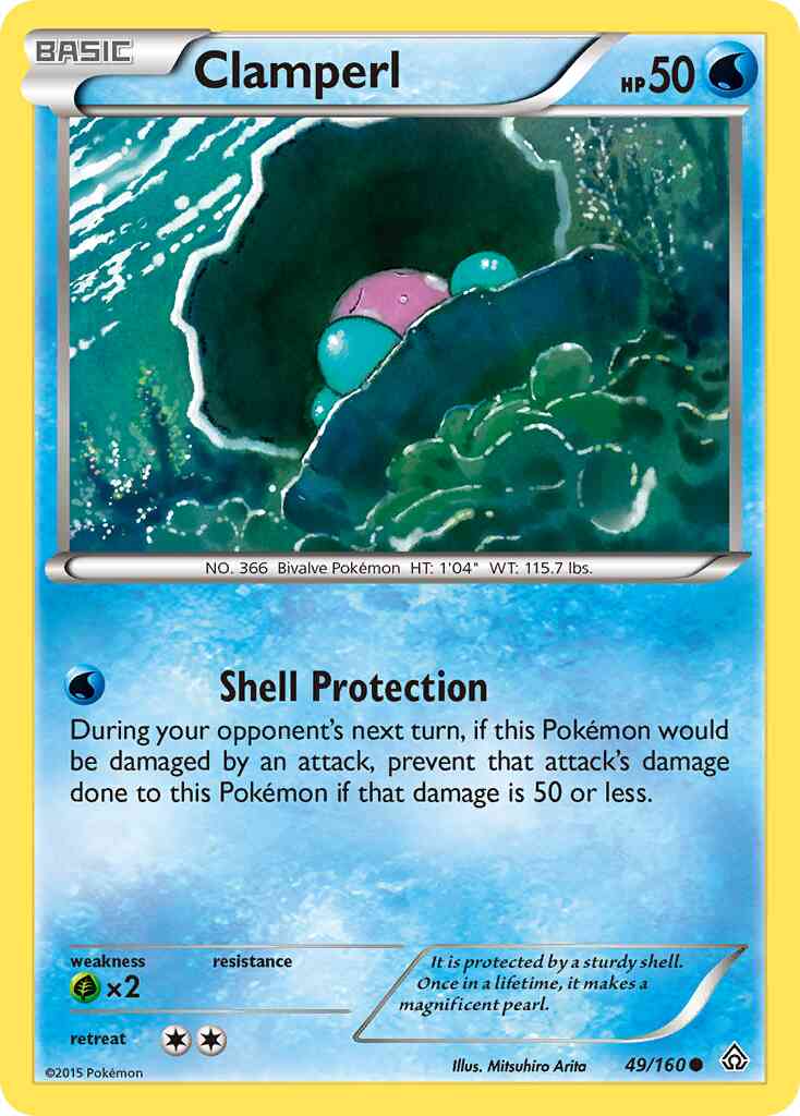 Clamperl - 49/160 - Common [xy5-49] [Non-Holo]