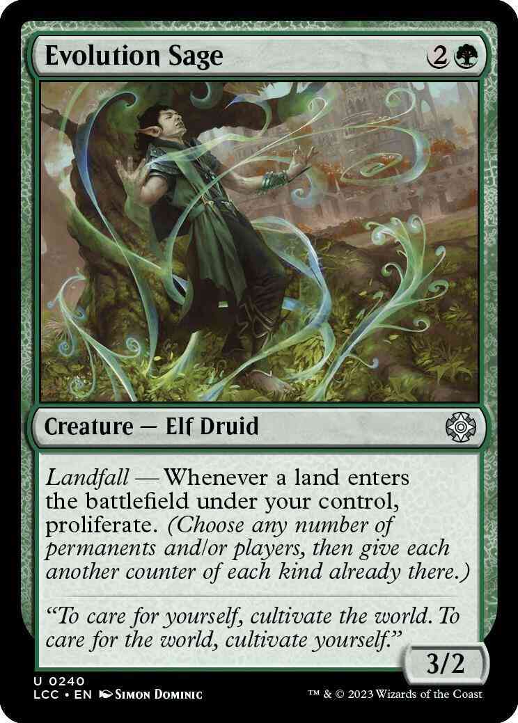 Evolution Sage [240] [The Lost Caverns of Ixalan: Commander] [Non-Foil]