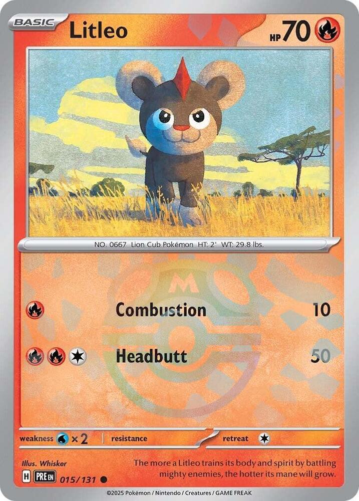 Litleo - Master Ball Pattern - 015/131 - Common [sv085-015] [Reverse Holo]