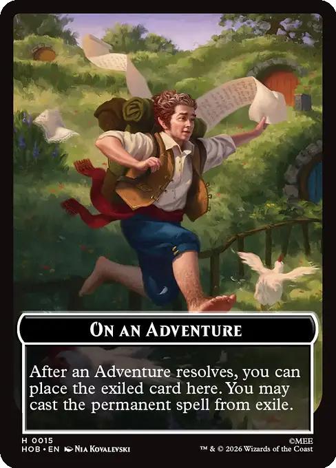 Human Soldier Token (02) // On an Adventure Token (15) [The Hobbit: Tokens] [Non-Foil]