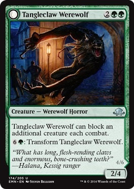 Tangleclaw Werewolf // Fibrous Entangler [174] [Eldritch Moon] [Foil]