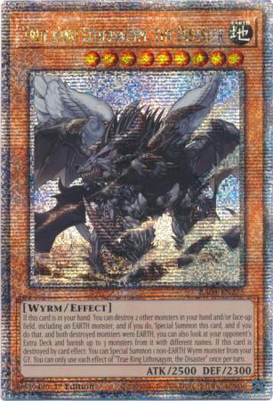 True King Lithosagym, the Disaster - RA04-EN275 - Quarter Century Secret Rare - 1st Edition