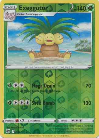 Exeggutor - 002/172 - Uncommon [swsh9-002] [Reverse Holo]
