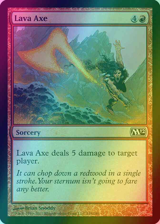 Lava Axe [148] [Magic 2012] [Foil]