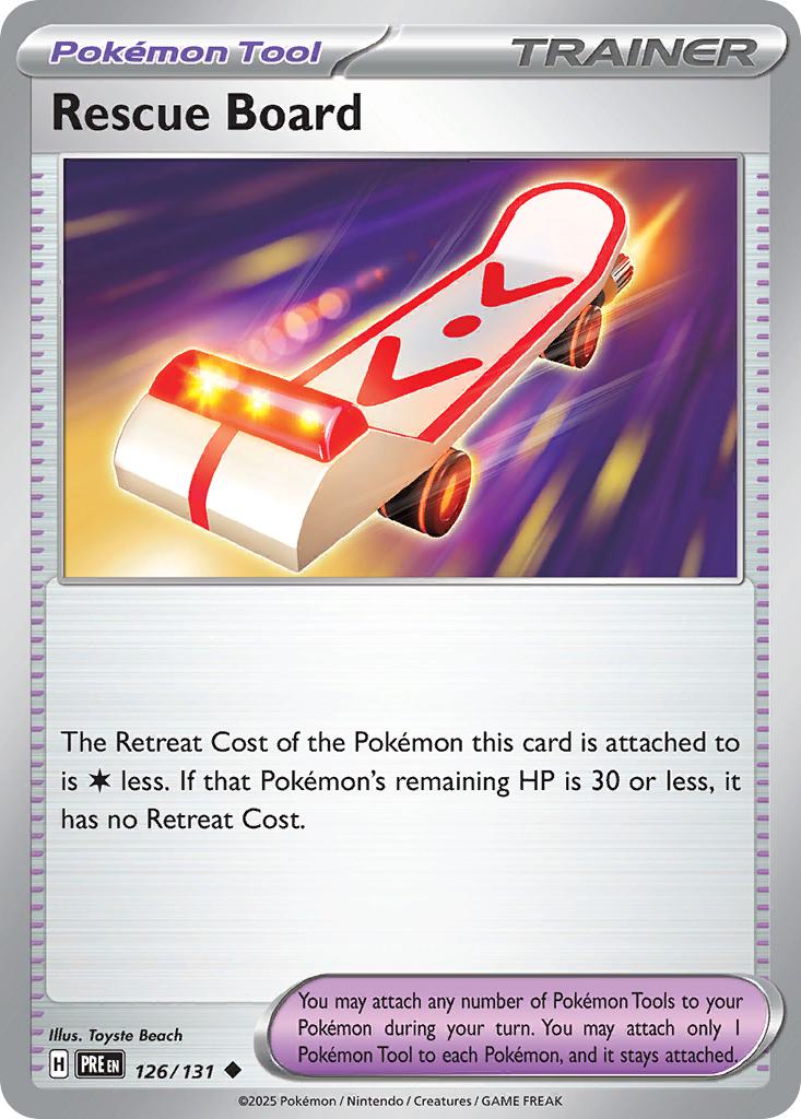 Rescue Board - 126/131 - Uncommon [sv085-126] [Non-Holo]