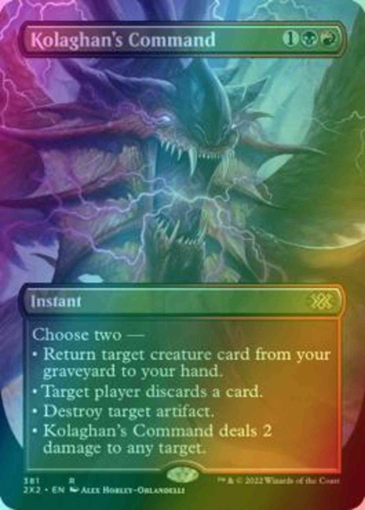 Kolaghan's Command [381] [Borderless] [Double Masters 2022] [Foil]