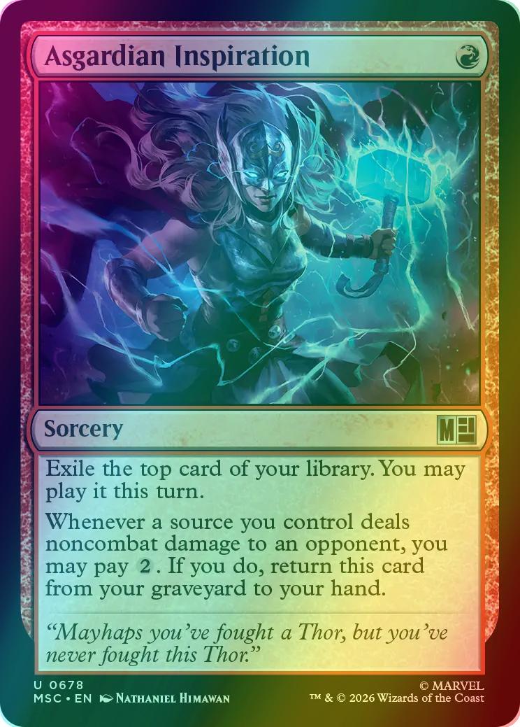 Asgardian Inspiration [678] [Jumpstart] [Marvel Super Heroes: Commander] [Foil]