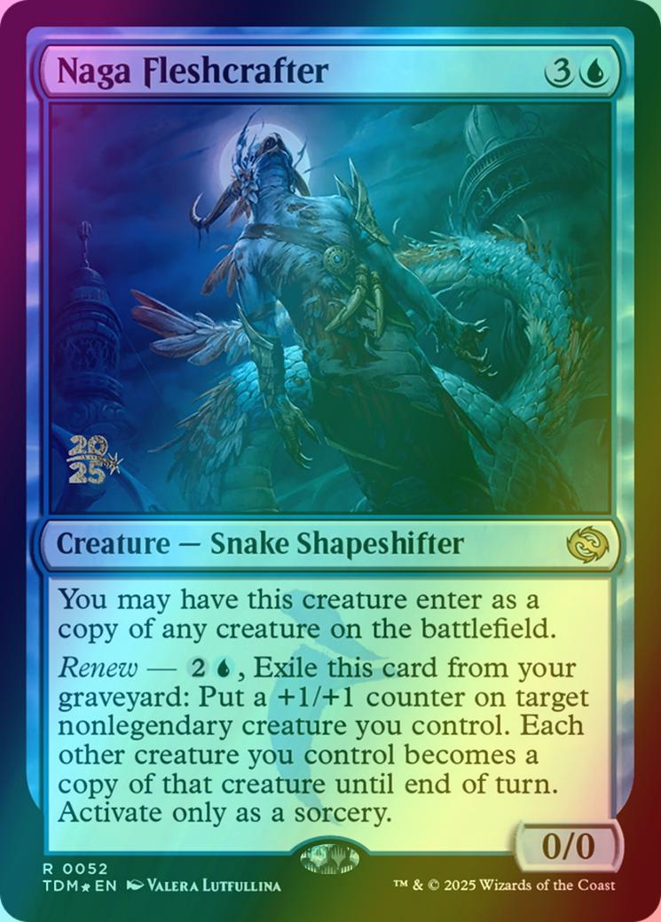Naga Fleshcrafter [52s] [Prerelease] [Tarkir: Dragonstorm: Promos] [Foil]