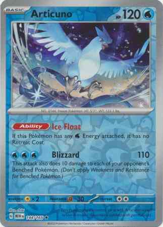 Articuno - 144/165 - Rare [sv035-144] [Reverse Holo]