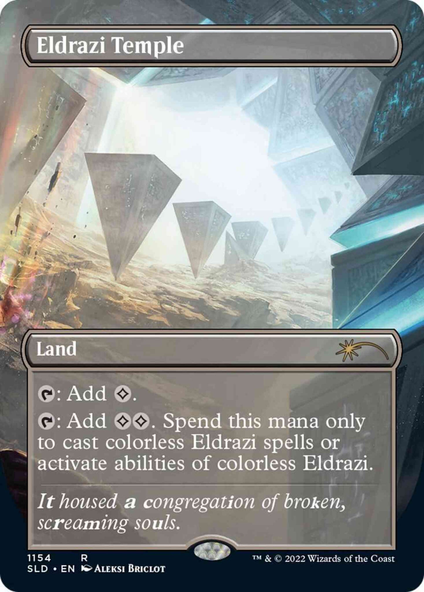 Eldrazi Temple [1154] [Borderless] [Aleksi Briclot] [Secret Lair Drop] [Non-Foil]