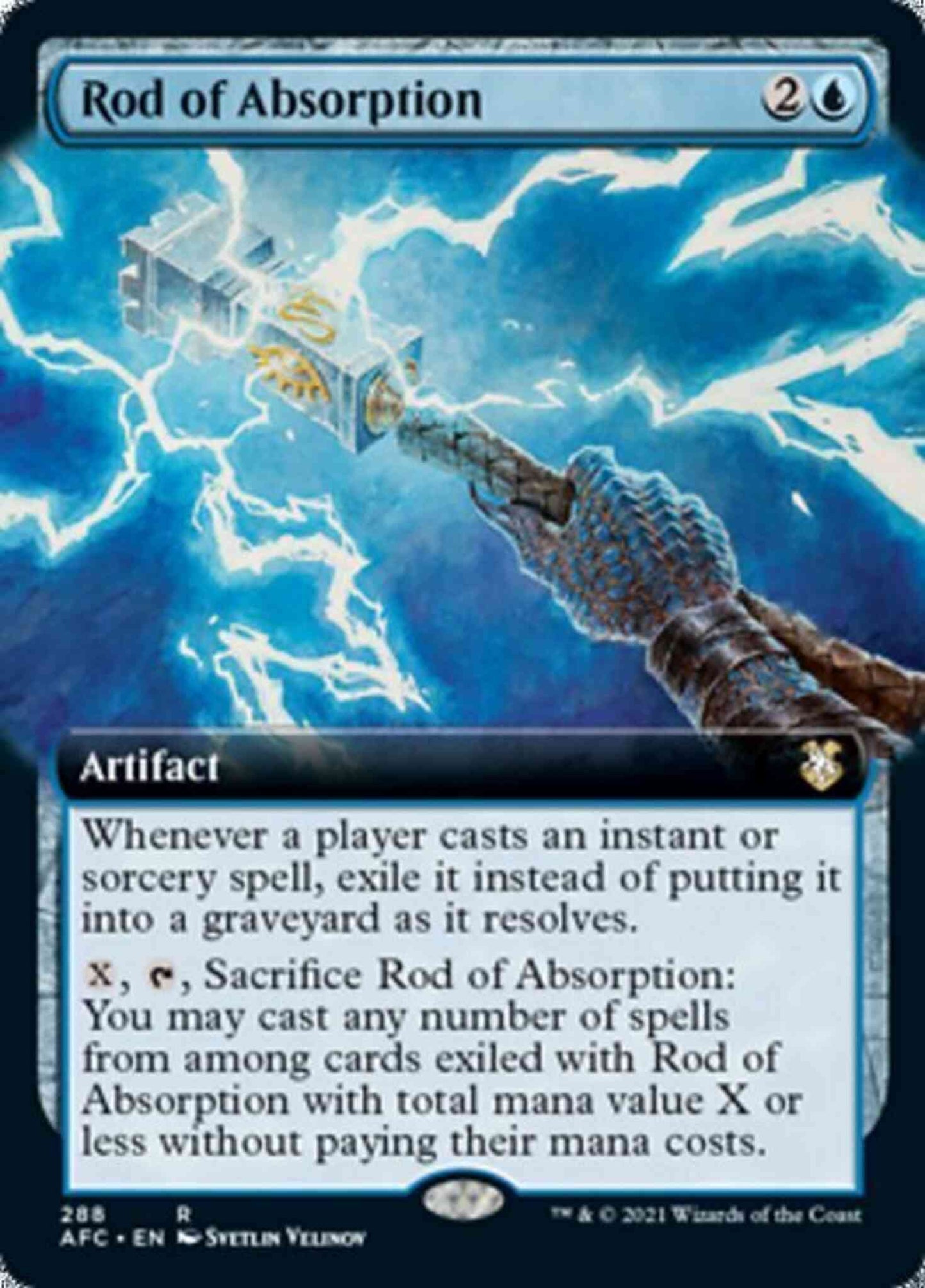 Rod of Absorption [288] [Extended Art] [Adventures in the Forgotten Realms Commander] [Non-Foil]
