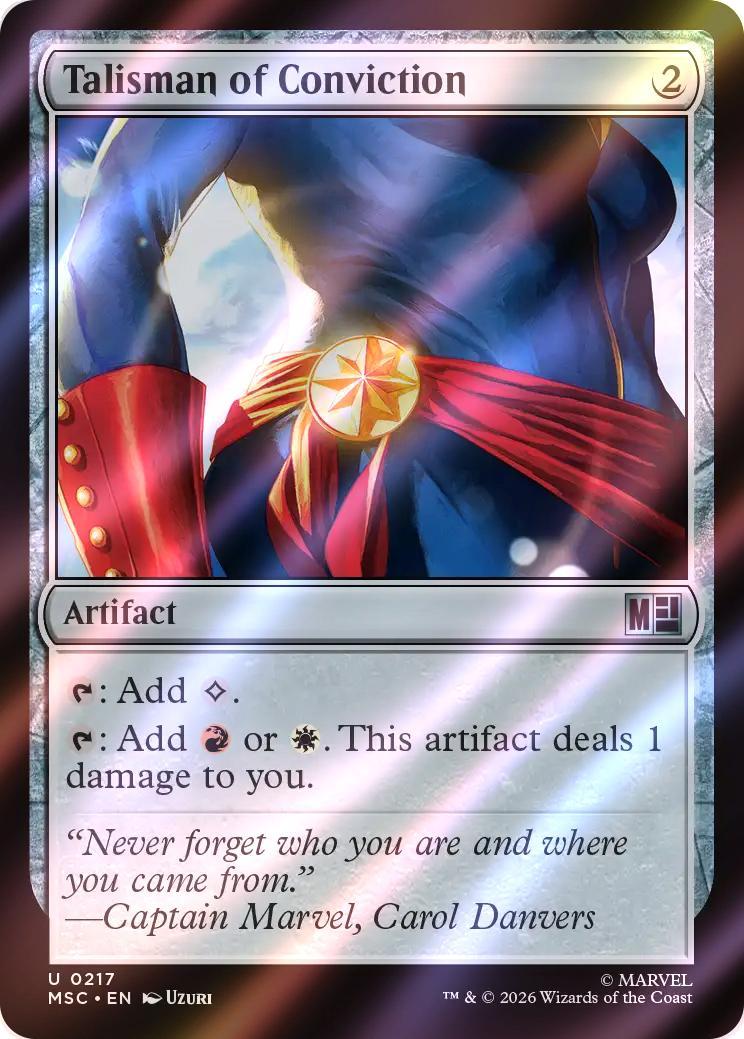 Talisman of Conviction [217] [Marvel Super Heroes: Commander] [Surge Foil]