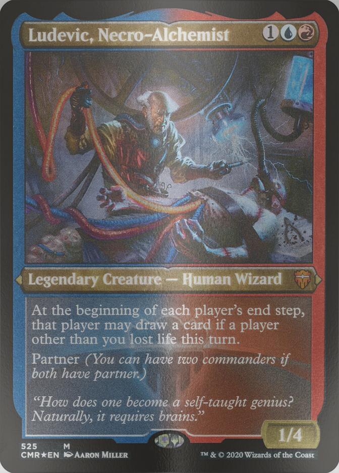 Ludevic, Necro-Alchemist [525] [Commander Legends] [Etched Foil]