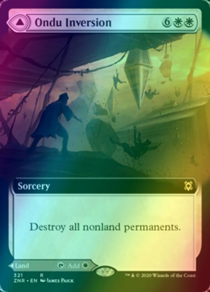Ondu Inversion // Ondu Skyruins [321] [Extended Art] [Zendikar Rising] [Foil]