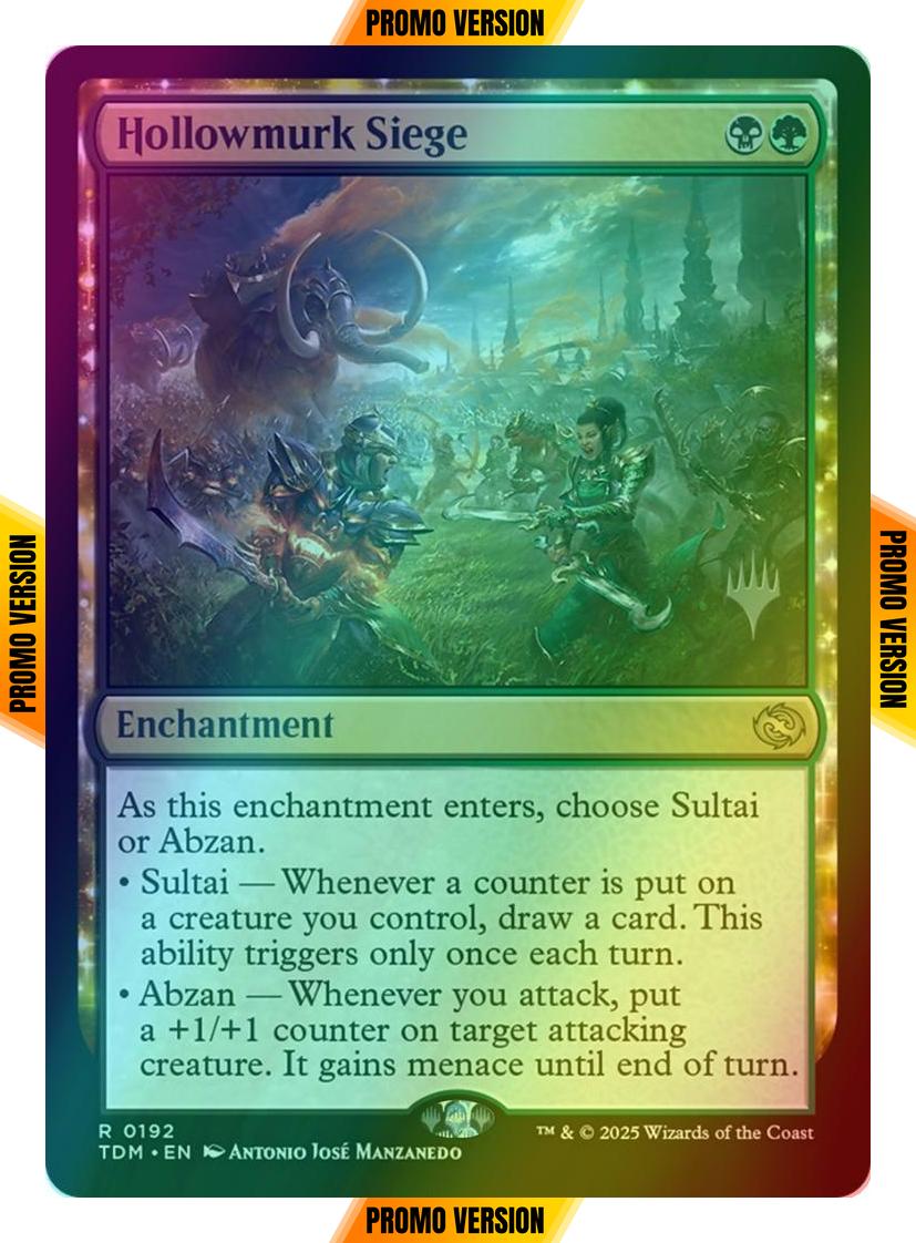 Hollowmurk Siege [192p] [Promo Pack] [Tarkir: Dragonstorm: Promos] [Foil]