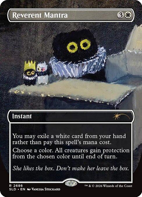 Reverent Mantra [2686] [Borderless] [Purr Majesty] [Secret Lair Drop] [Non-Foil]