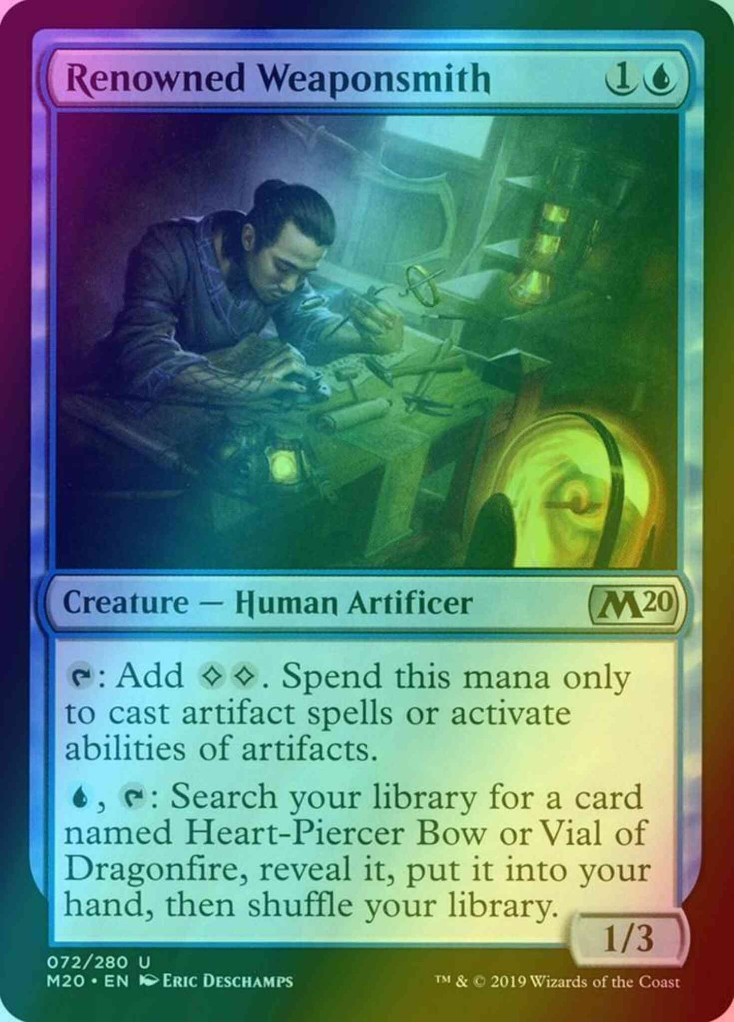 Renowned Weaponsmith [72] [Core Set 2020] [Foil]