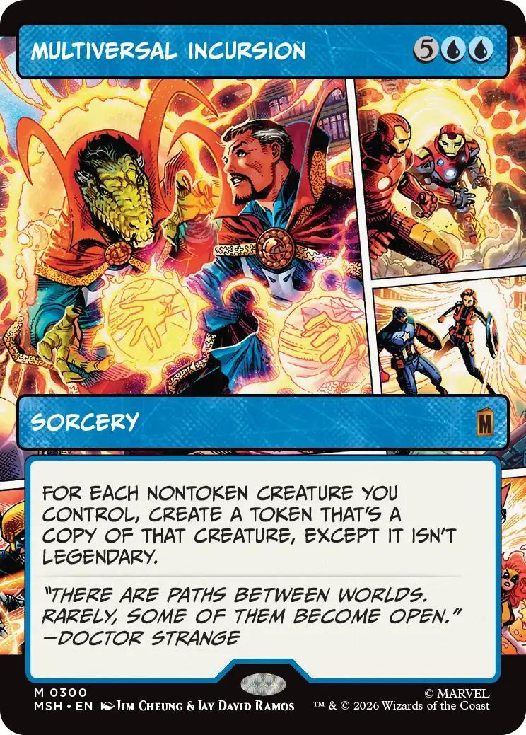 Multiversal Incursion [300] [Panel Showcase] [Marvel Super Heroes] [Non-Foil]