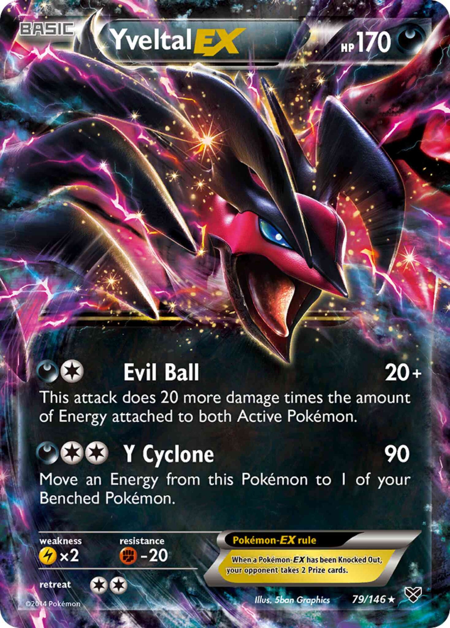 Yveltal-EX - 79/146 - Rare Holo EX [xy1-79] [Ultra]