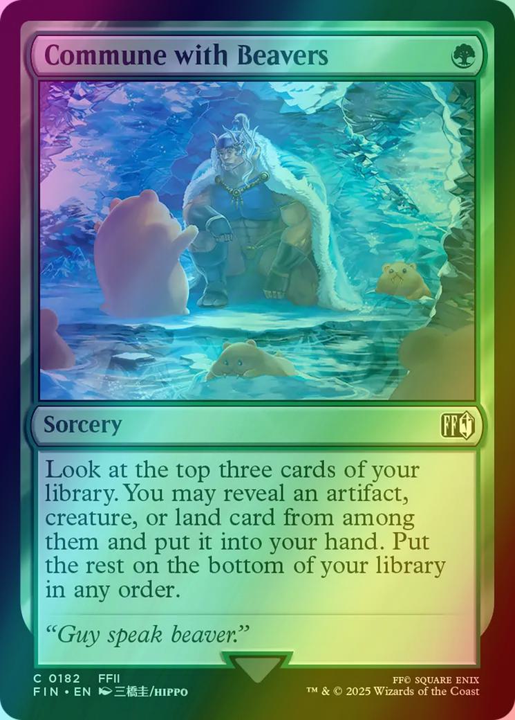 Commune with Beavers [182] [FINAL FANTASY] [Foil]