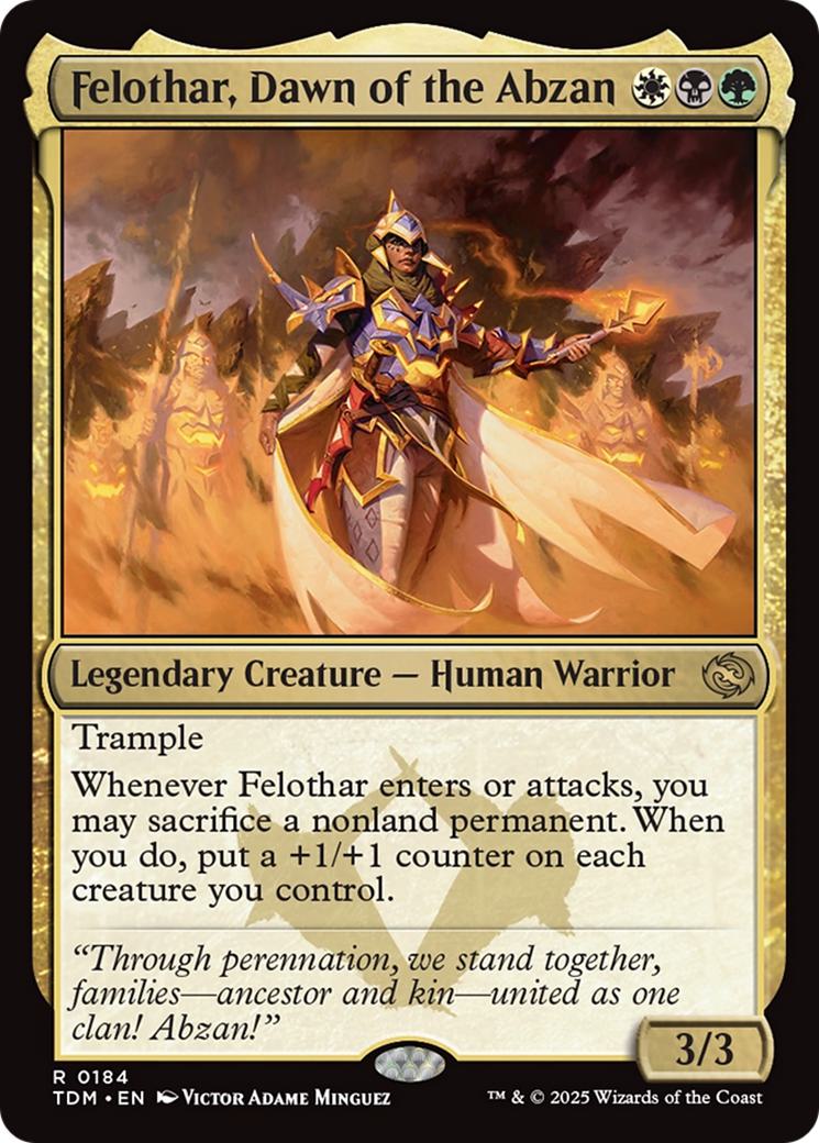 Felothar, Dawn of the Abzan [184] [Tarkir: Dragonstorm] [Non-Foil]