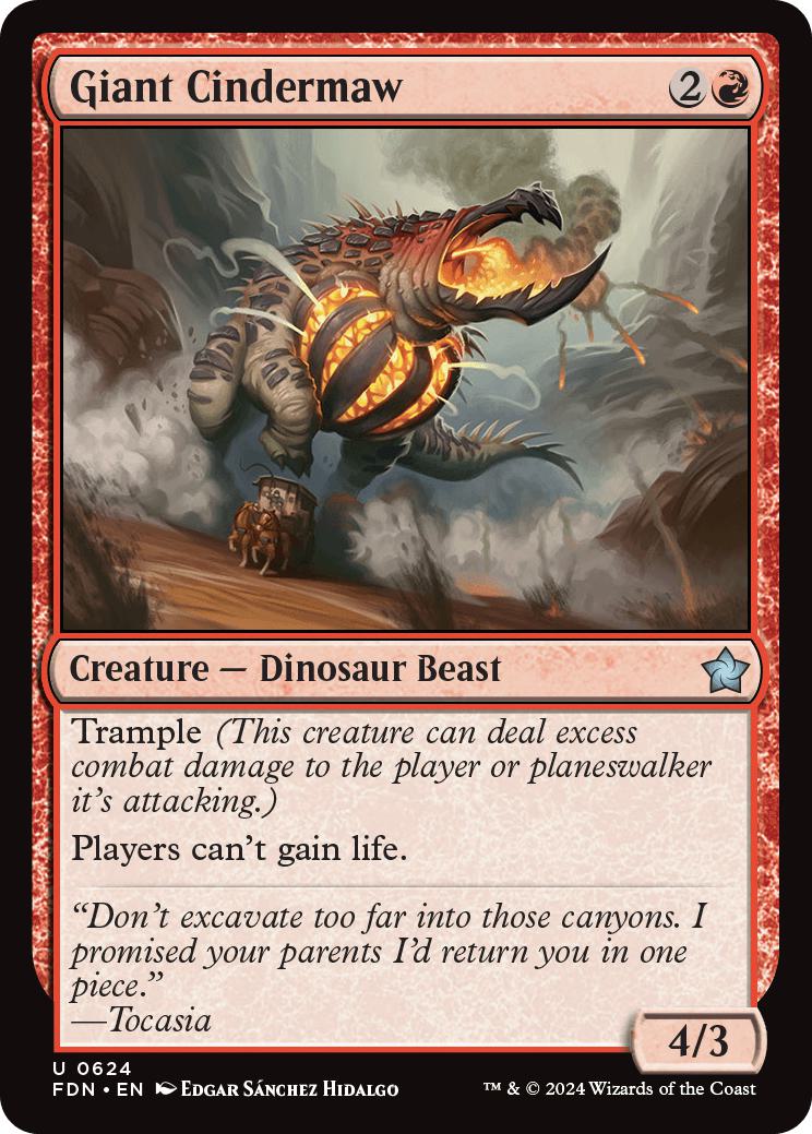 Giant Cindermaw [624] [Foundations] [Non-Foil]