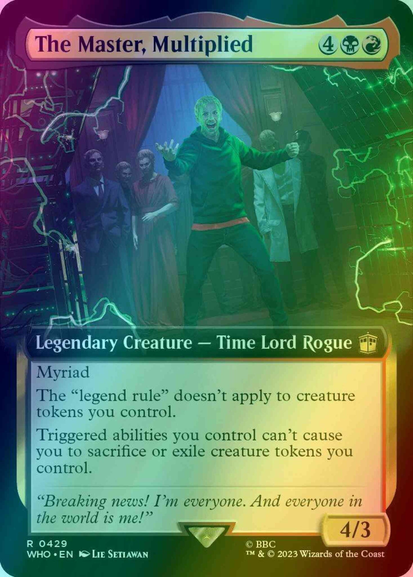 The Master, Multiplied [429] [Extended Art] [Universes Beyond: Doctor Who] [Foil]