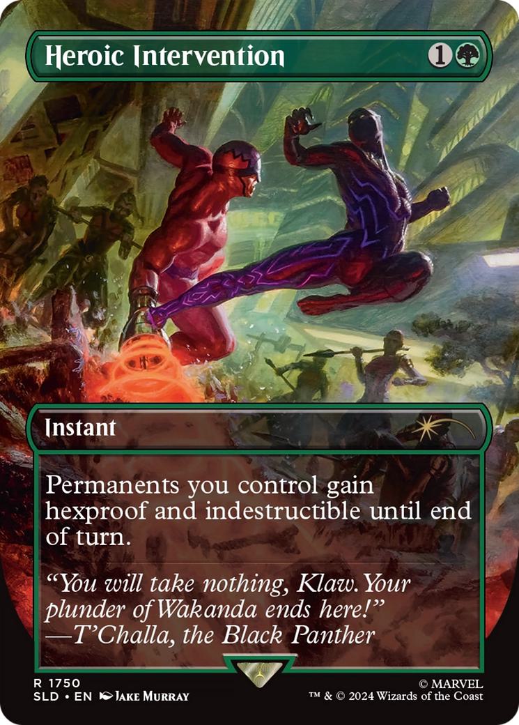 Heroic Intervention [1750] [Borderless] [Marvel's Black Panther] [Secret Lair Drop] [Non-Foil]