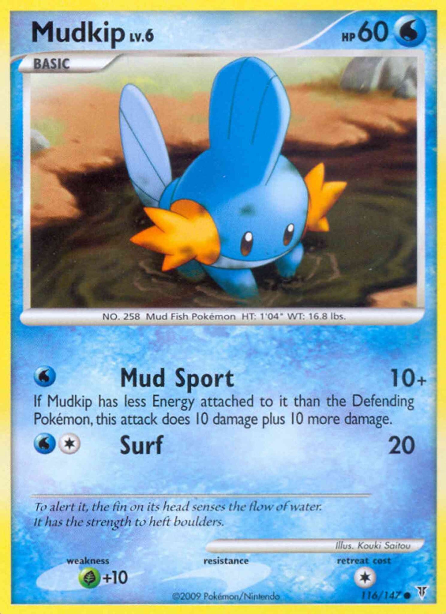 Mudkip - 116/147 - Common [pl3-116] [Non-Holo]