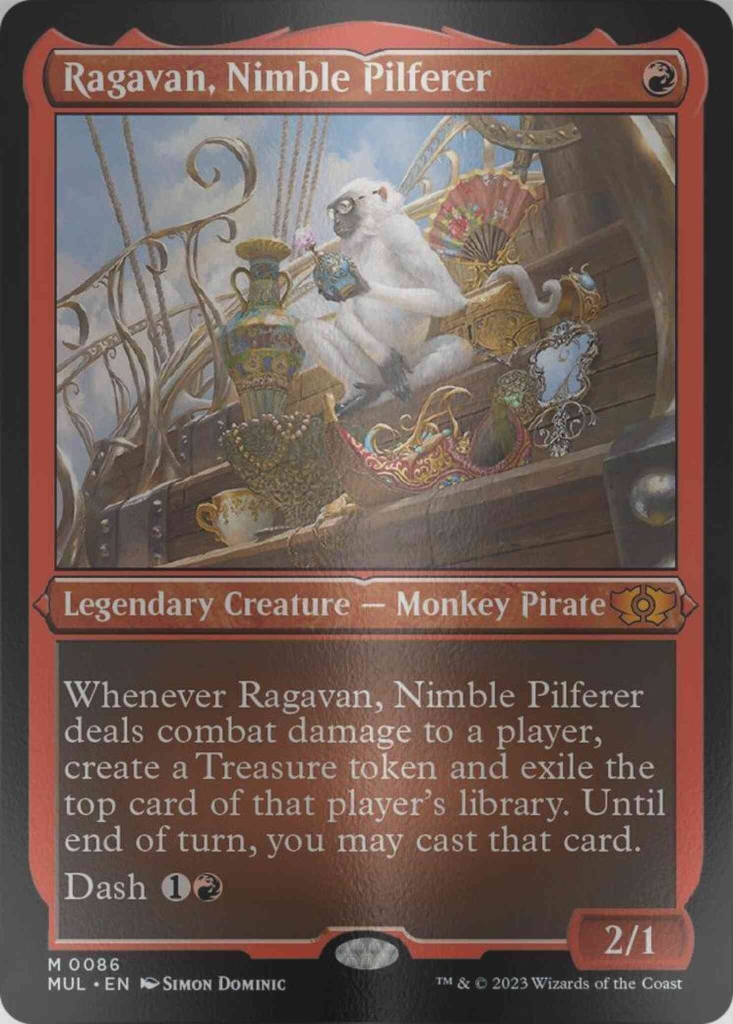 Ragavan, Nimble Pilferer [86] [Multiverse Legends] [Etched Foil]