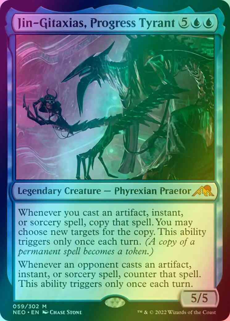 Jin-Gitaxias, Progress Tyrant [59] [Kamigawa: Neon Dynasty] [Foil]