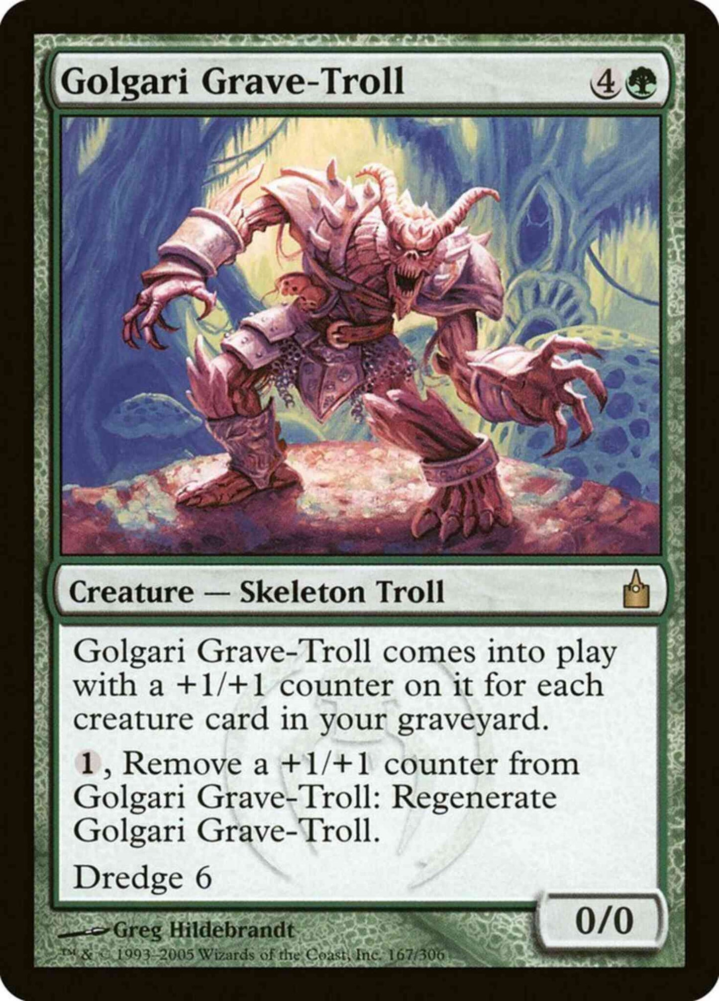 Golgari Grave-Troll [167] [Ravnica City Of Guilds] [Non-Foil]