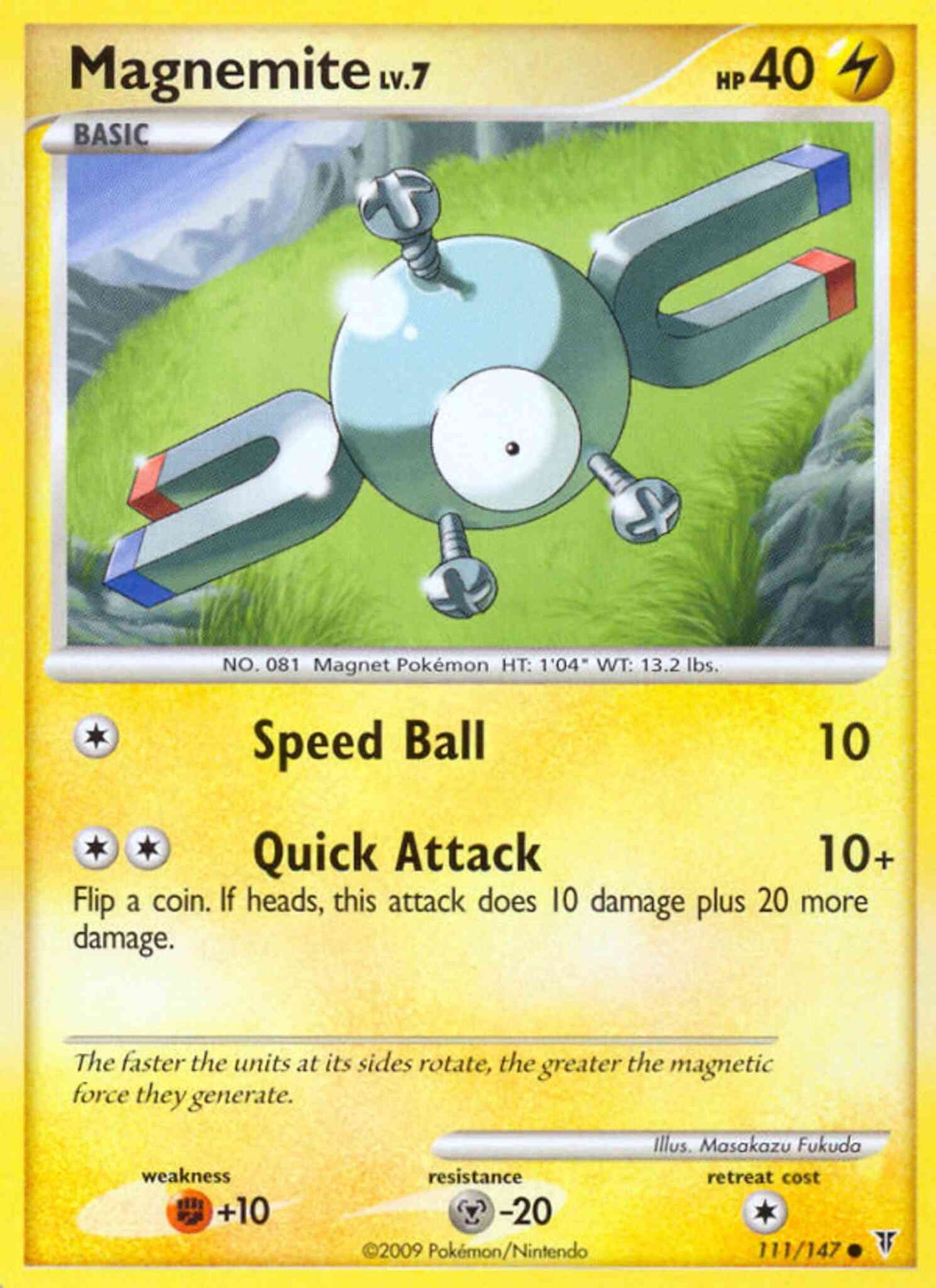 Magnemite - 111/147 - Common [pl3-111] [Non-Holo]