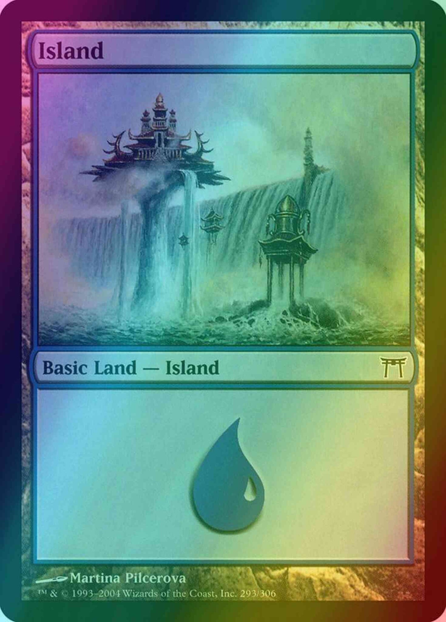 Island [293] [Champions of Kamigawa] [Foil]