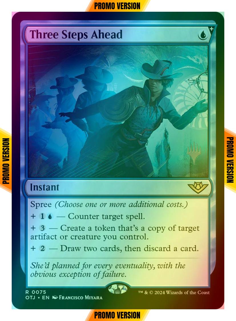 Three Steps Ahead [75p] [Promo Pack] [Outlaws of Thunder Junction: Promos] [Foil]