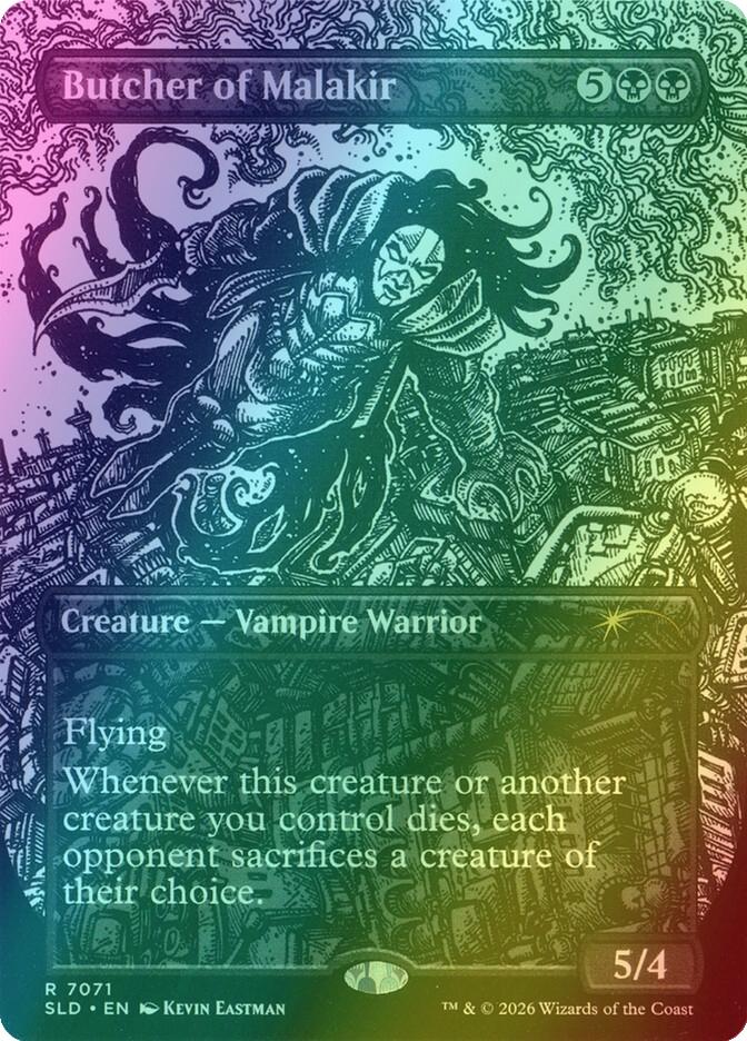 Butcher of Malakir [7071] [Borderless] [Kevin Eastman] [Ink] [Secret Lair Drop] [Foil]