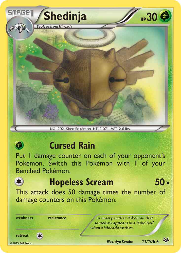 Shedinja - 11/108 - Rare [xy6-11] [Non-Holo]