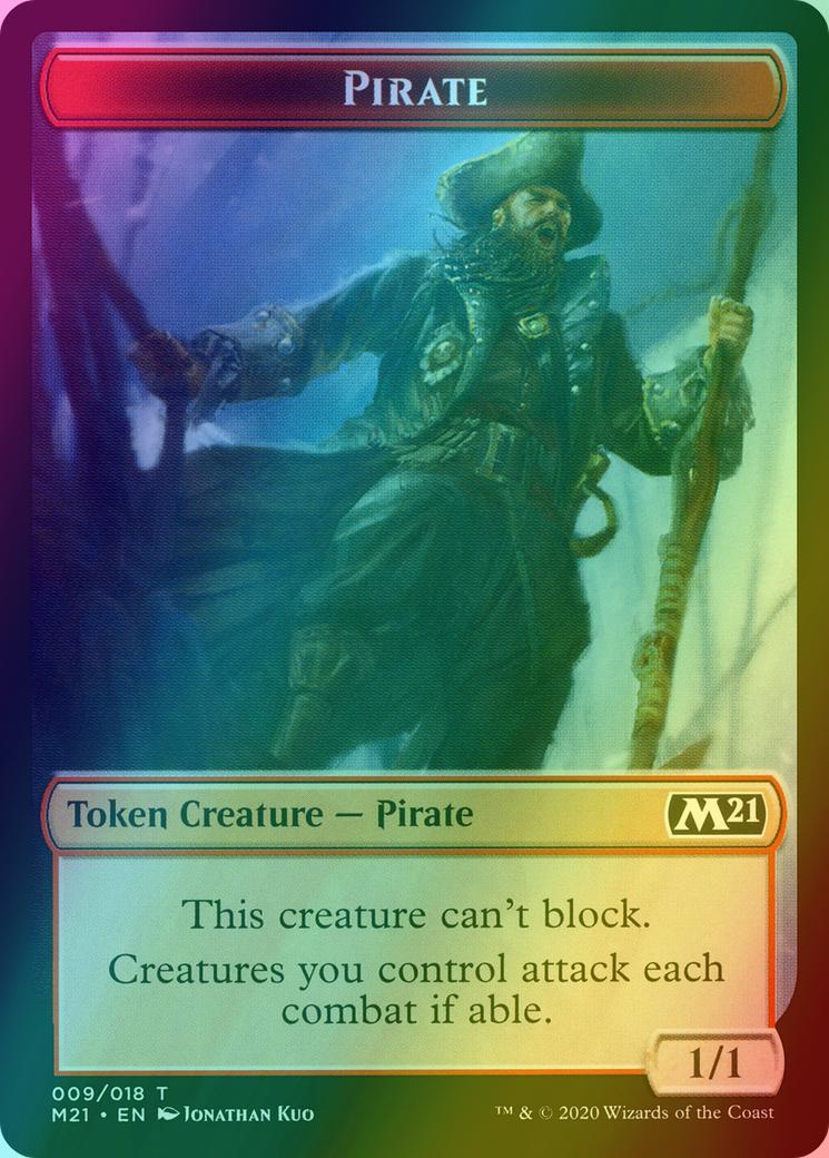 Knight Token (04) // Pirate Token (09) [Core Set 2021 Tokens] [Foil]