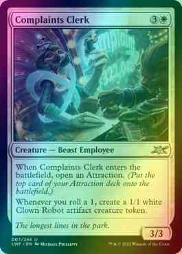 Complaints Clerk [7] [Unfinity] [Foil]