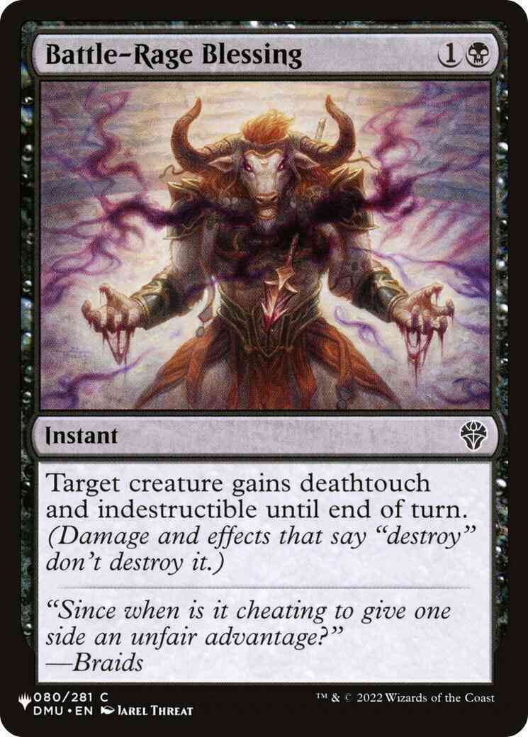 Battle-Rage Blessing [DMU-80] [The List] [Non-Foil]