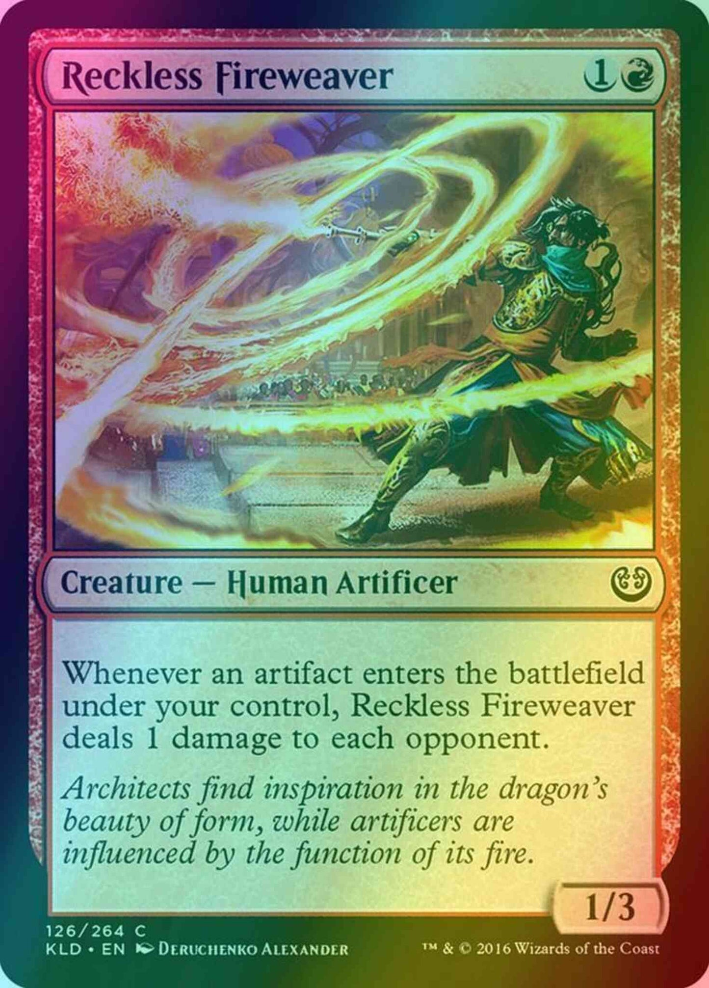 Reckless Fireweaver [126] [Kaladesh] [Foil]