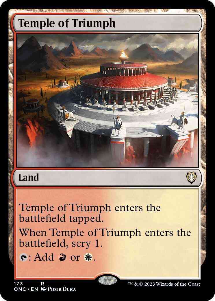 Temple of Triumph [173] [Phyrexia: All Will Be One: Commander] [Non-Foil]