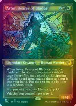 Astor, Bearer of Blades [293] [Stained Glass Showcase] [Dominaria United] [Foil]